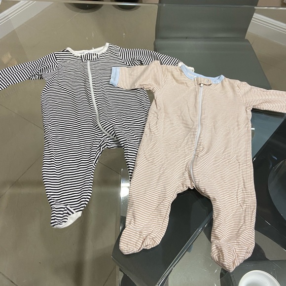 Gerber Baby boy bundle of 7 zip up jumpsuits size 0-3 months - Picture 7 of 8